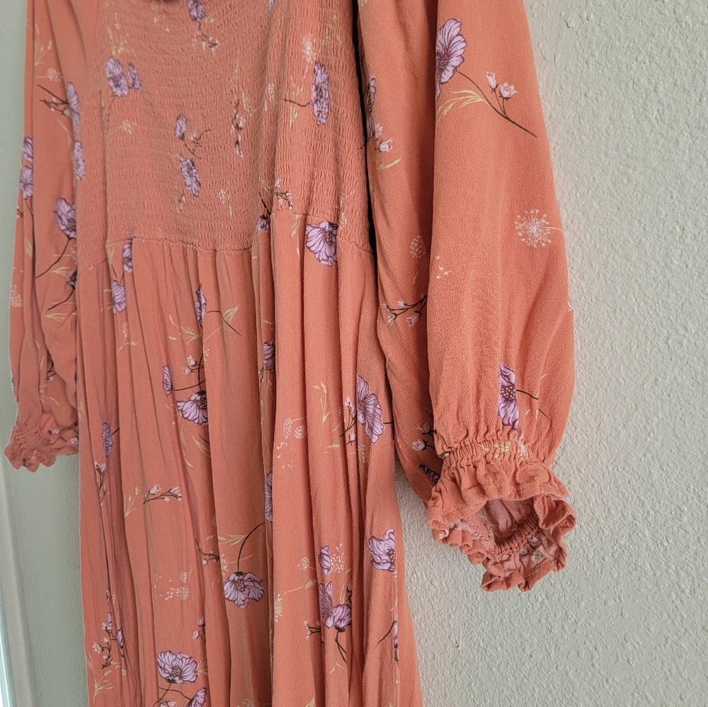 Floral Orange Dress - Picture 4 of 5